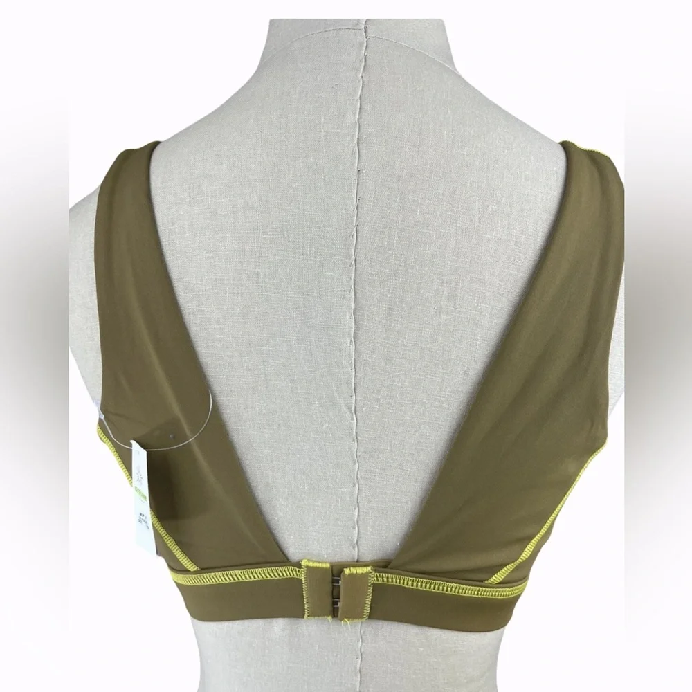 OFFLINE By Aerie GOALS Sweat Most Support Sport Bra in Mustard Size XL New